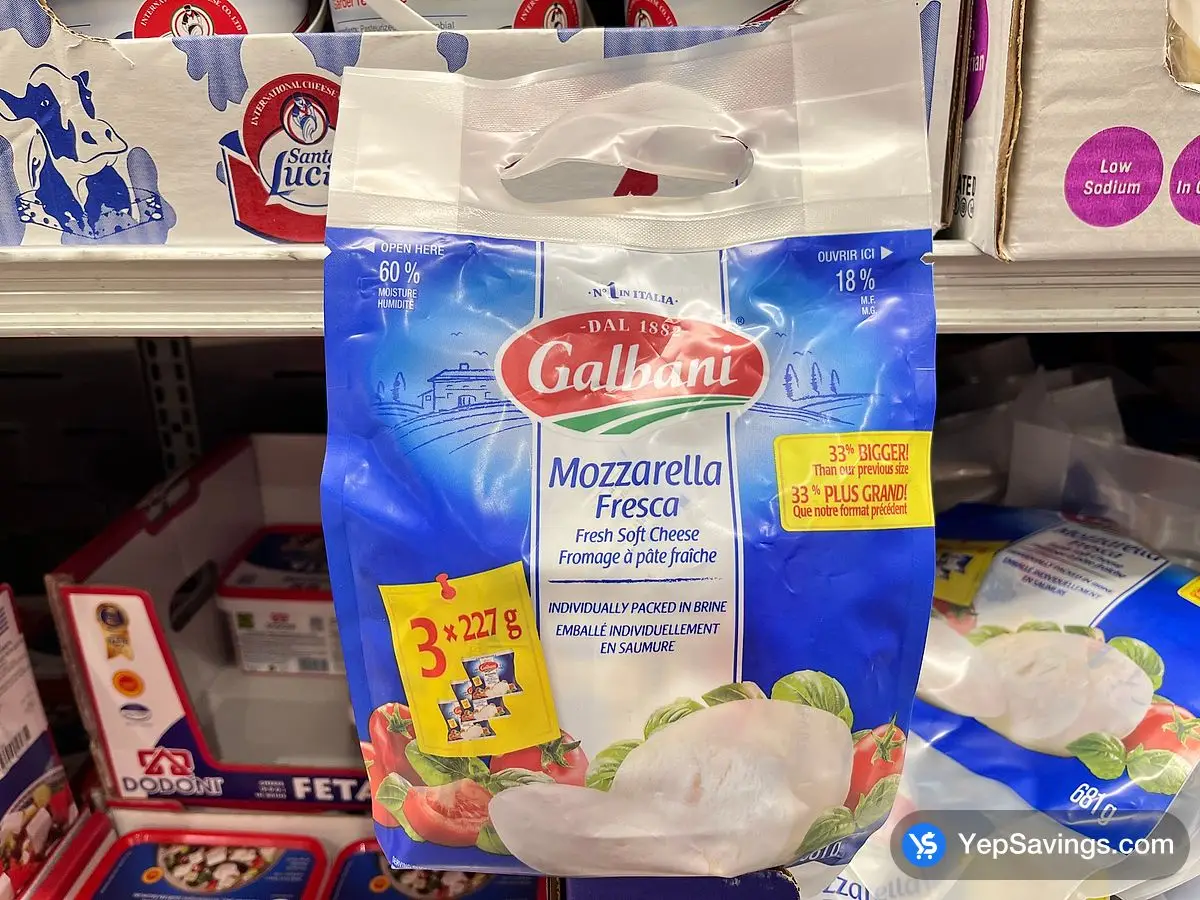 Costco GALBANI FRESH MOZZARELLA 3 x 227 g - Canada (ITM 1836212)