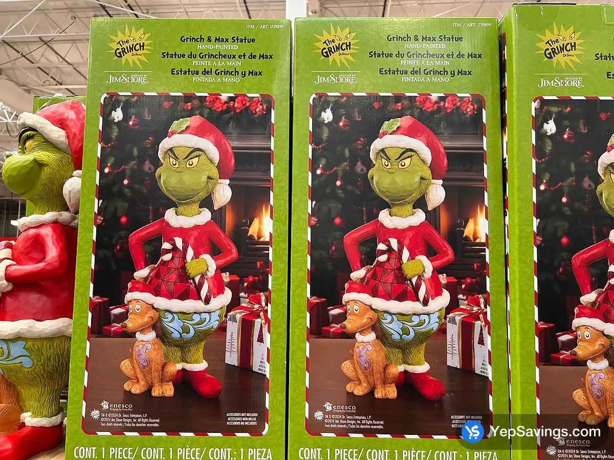 Costco JIM SHORE GRINCH & MAX STATUE 9.99 HAND - PAINTED - Canada (ITM 1739899)