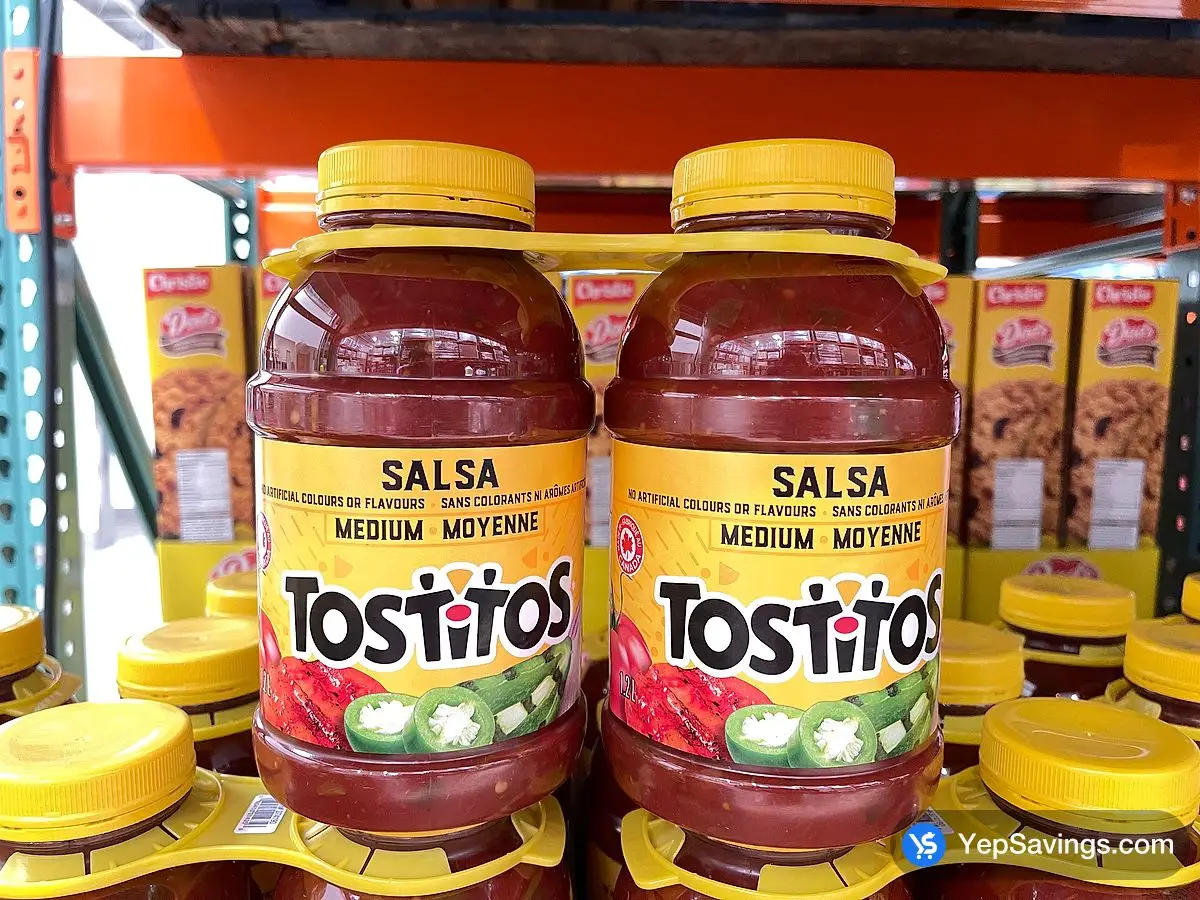 TOSTITOS MEDIUM SALSA 2 X 1.2L ITM 374190 at Costco