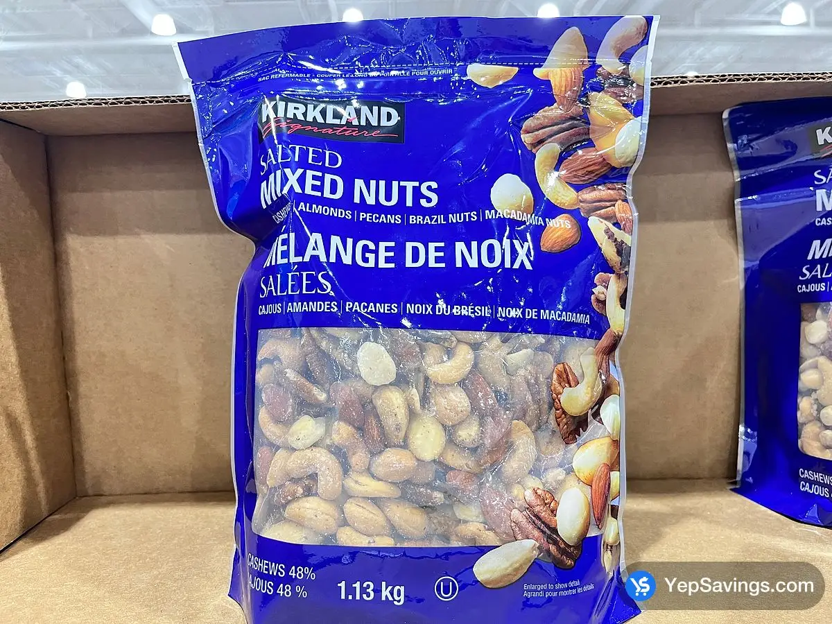 Costco KIRKLAND SIGNATURE MIXED NUTS 1.13 kg - Canada (ITM 1645578)