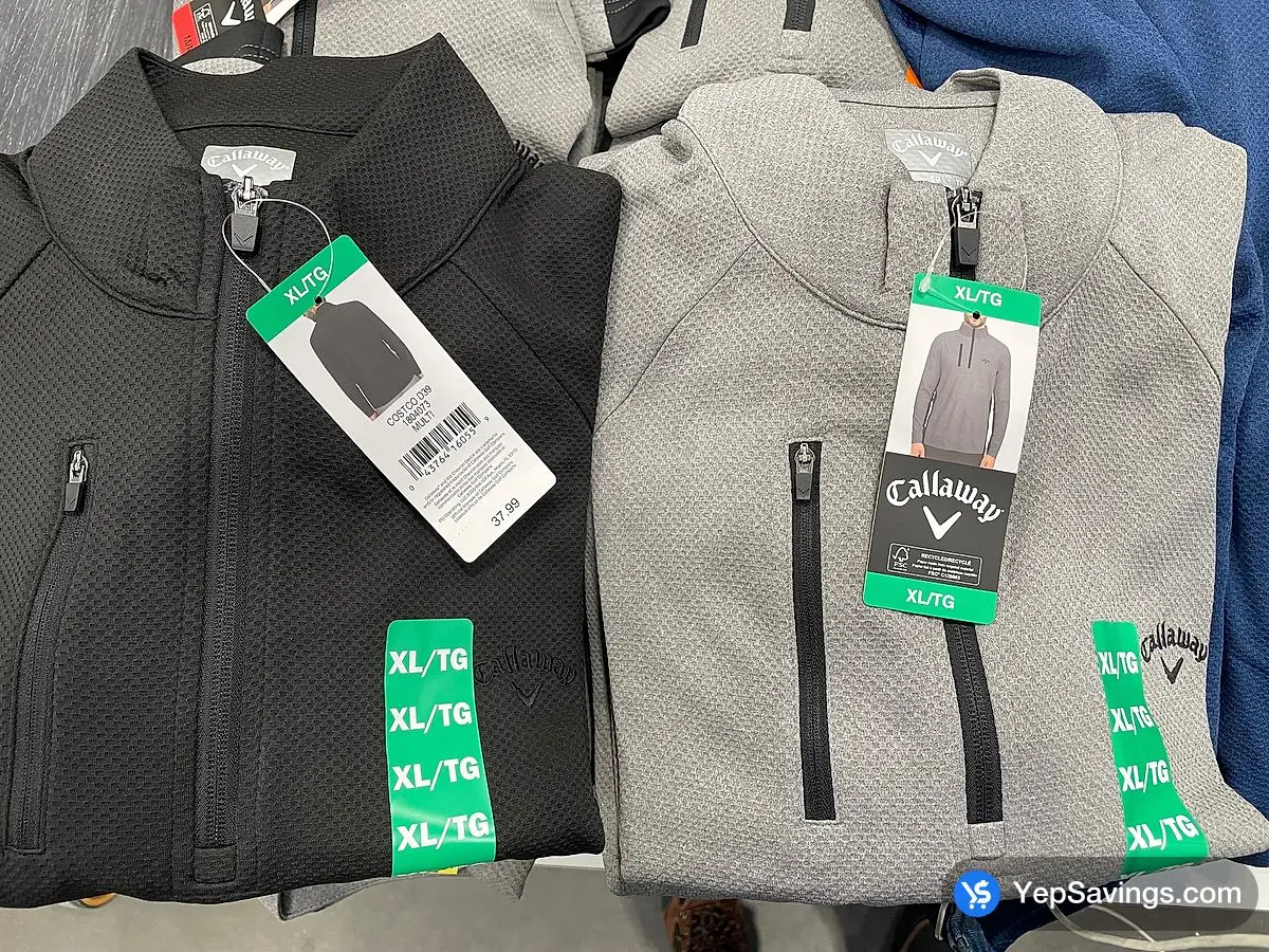 Costco CALLAWAY ACTIVE 1/4 ZIP IP + MENS SIZES SMALL ONLY - Canada (ITM 1804073)