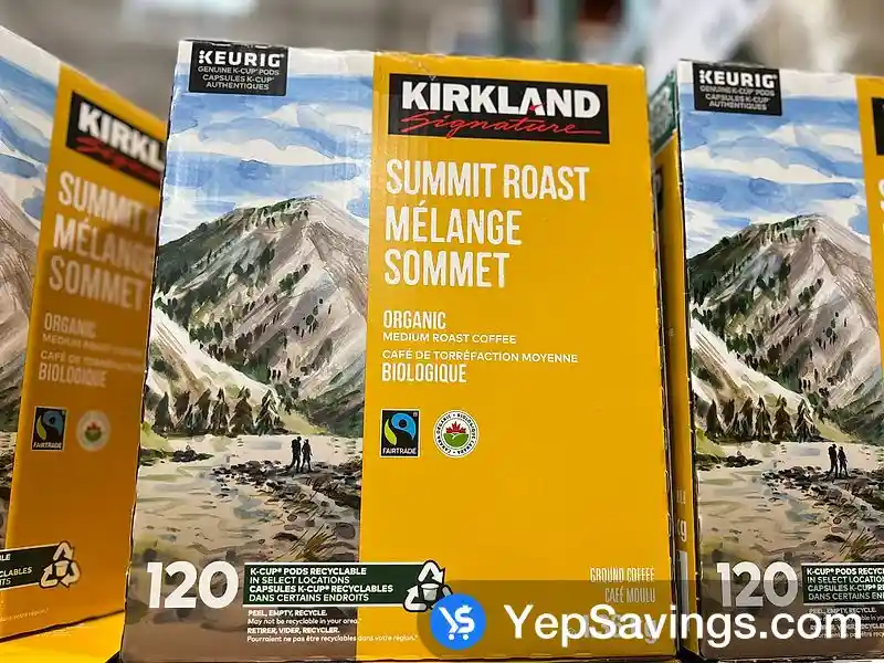 KIRKLAND SIGNATURE SUMMIT MEDIUM ROAST PACK OF 120 K - CUPS ITM 4272379 at Costco