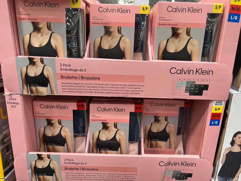 CALVIN KLEIN bra 2PK Black for girls