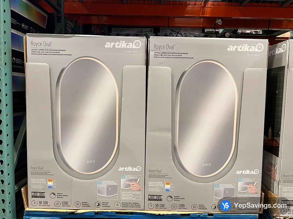 Costco ARTIKA LED OVAL MIRROR ROYCE - Canada (ITM 1671618)