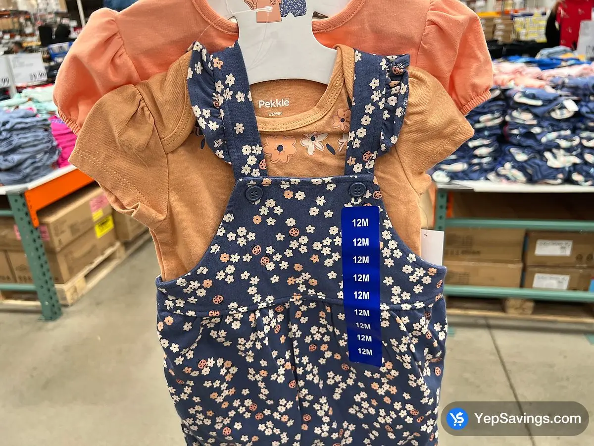 PEKKLE SHORTALL 3PC SET INFANT SIZES 3M - 24M ITM 1769900 at Costco