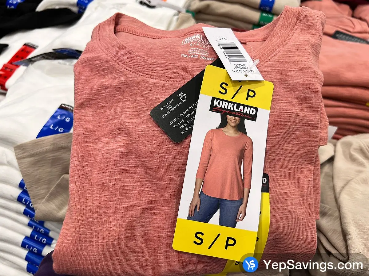 Costco KIRKLAND SIGNATURE 3/4 SLEEVE TOP + LADIES SIZES S - XXL - Canada (ITM 7991604)