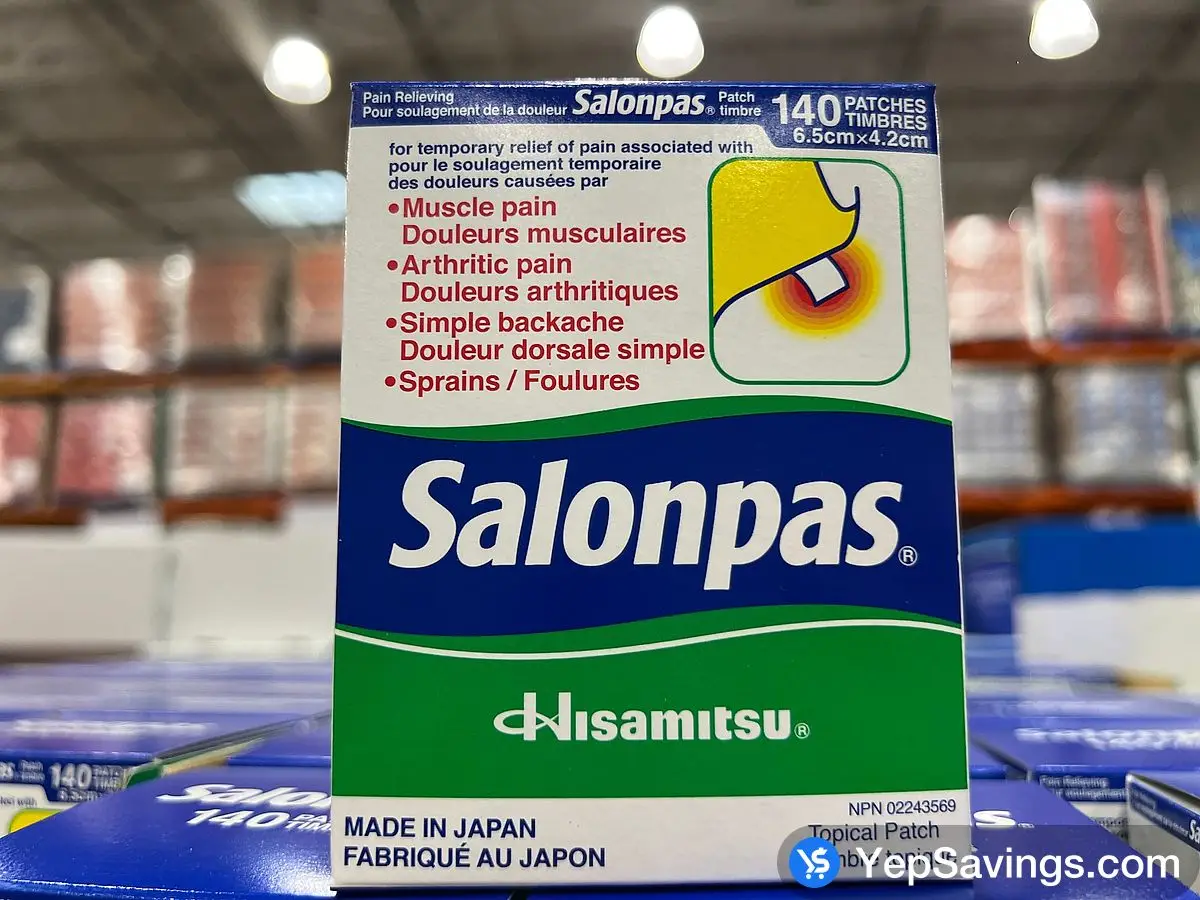 SALONPAS PATCHES PACK OF 140 ITM 1296763 at Costco