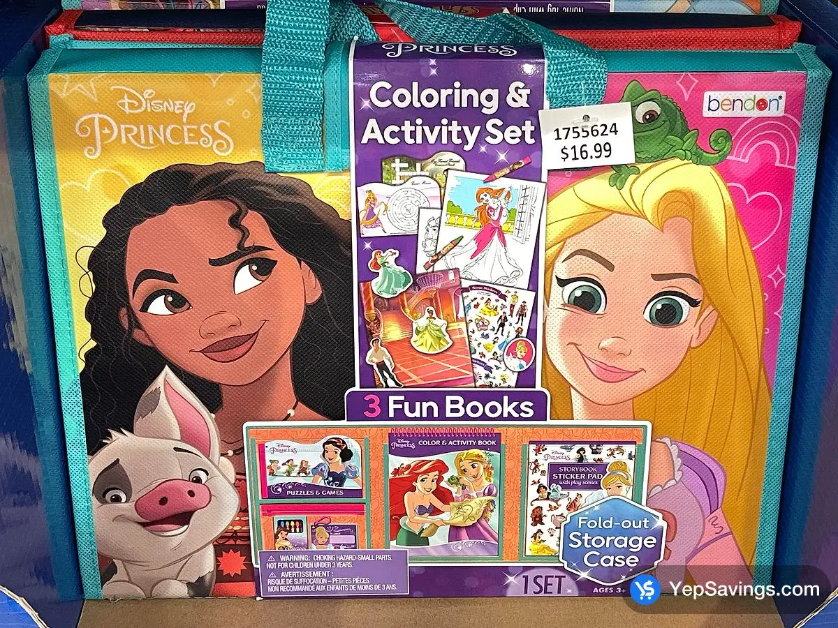 Costco COLOURING AND ACTIVITY GABBY'S DOLLHOUSE PRINCESS / PAW PATROL - Canada (ITM 1755624)
