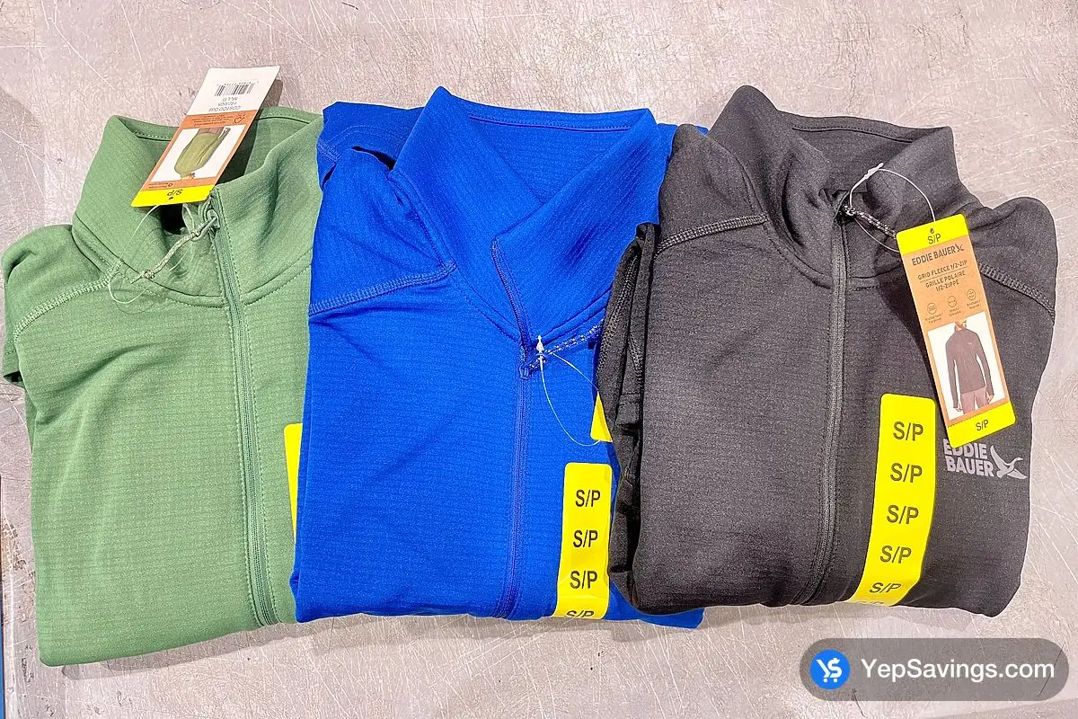 Costco EDDIE BAUER 1/2 ZIP SWEATER + MENS SIZES S - XXL - Canada (ITM 1923505)