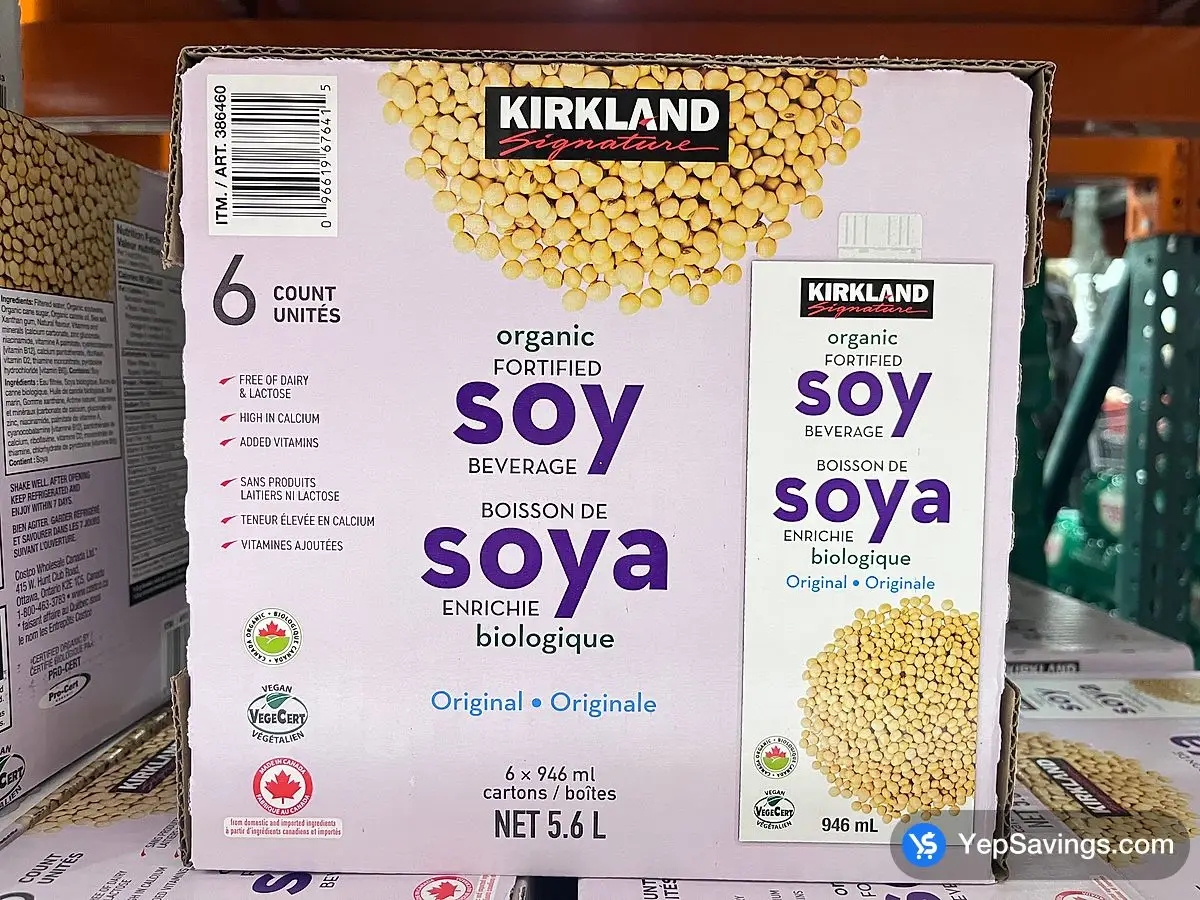 KIRKLAND SIGNATURE SOY DRINK 6 x 946 mL - Costco Canada