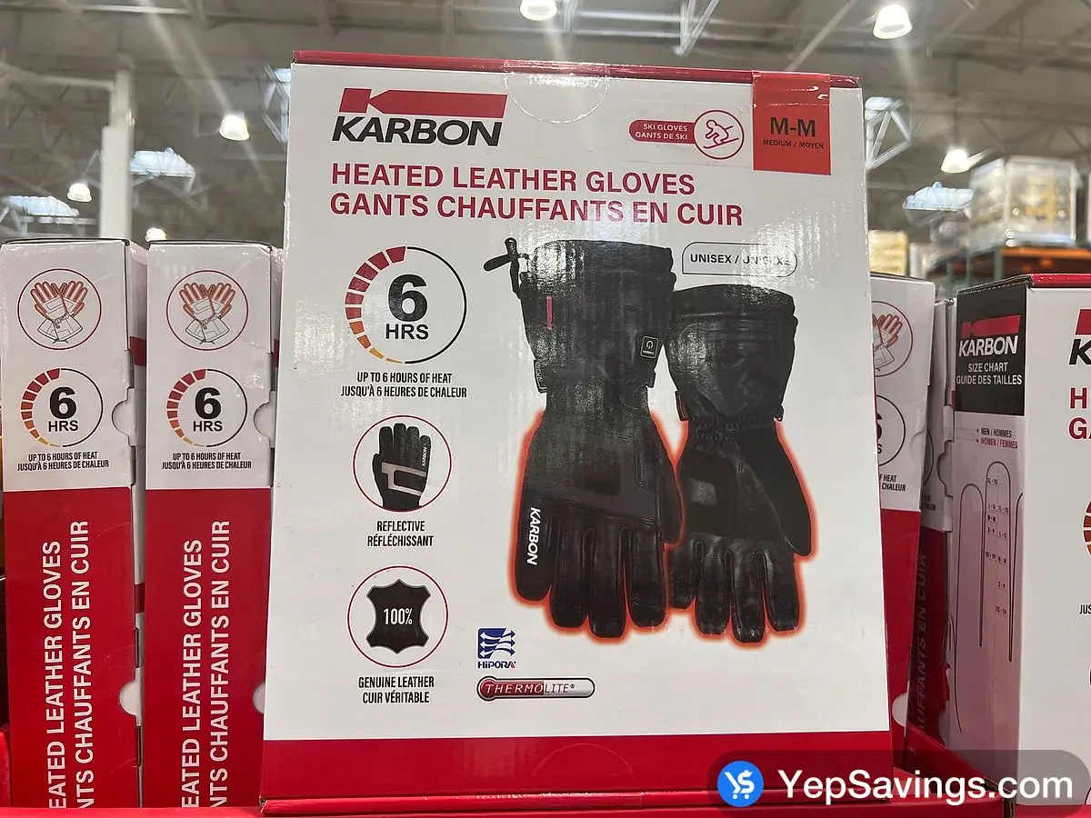 KARBON HEATED GLOVES SIZE S - XL ITM 1637629 at Costco