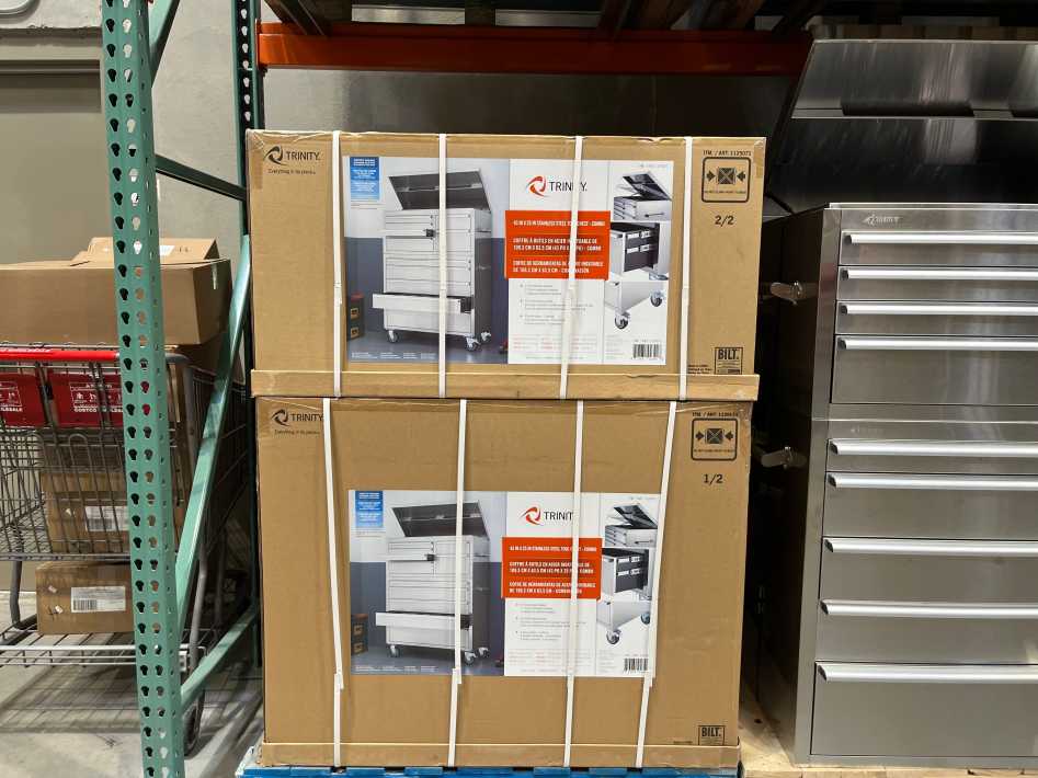 Costco TRINITY 43 " TOOL CHEST COMBO STAINLESS STEEL - Canada (ITM 1125071)