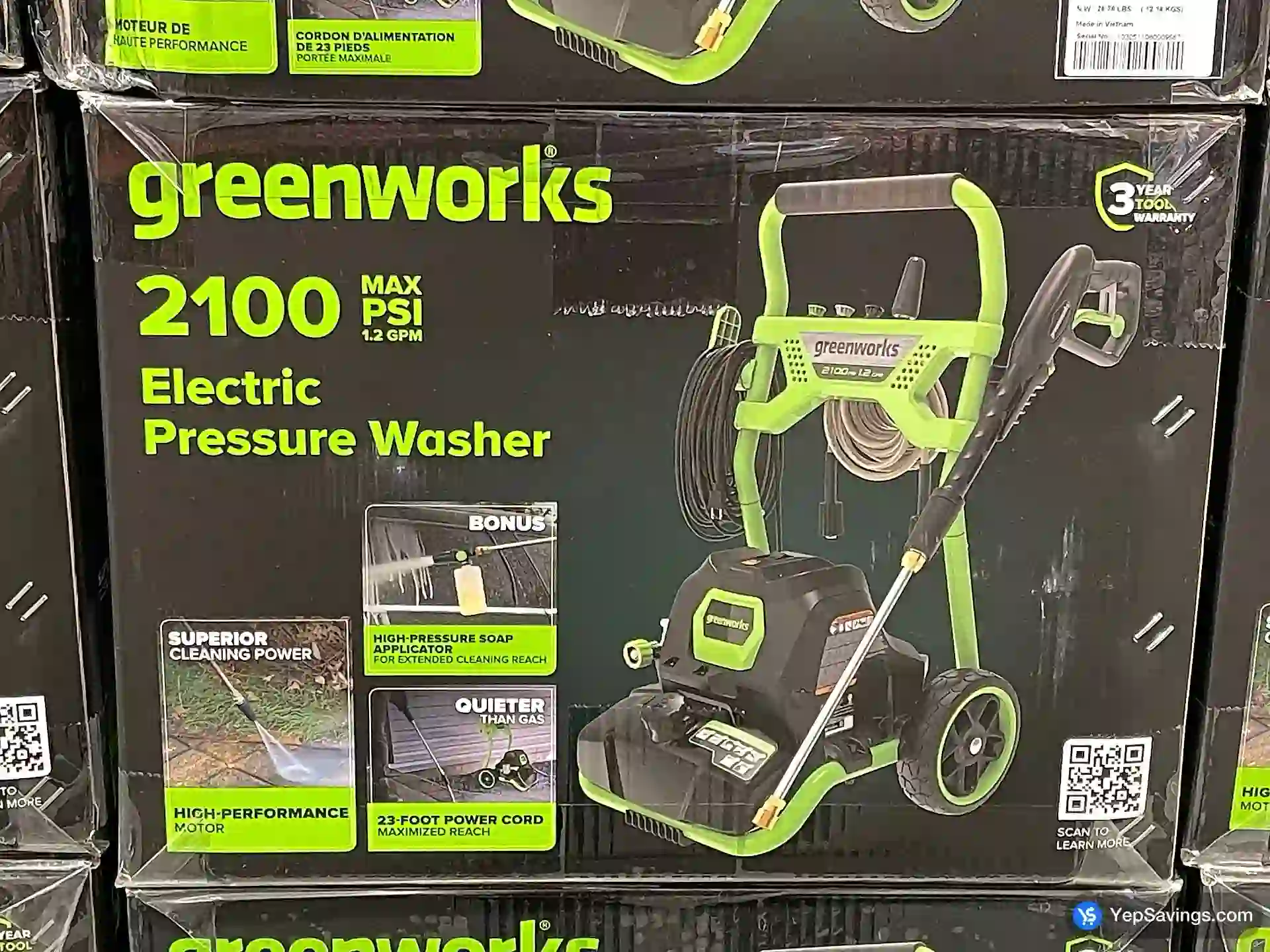 GREENWORKS PRESSURE WASHER 2100 PSI - Costco Canada (ITM 6882100)