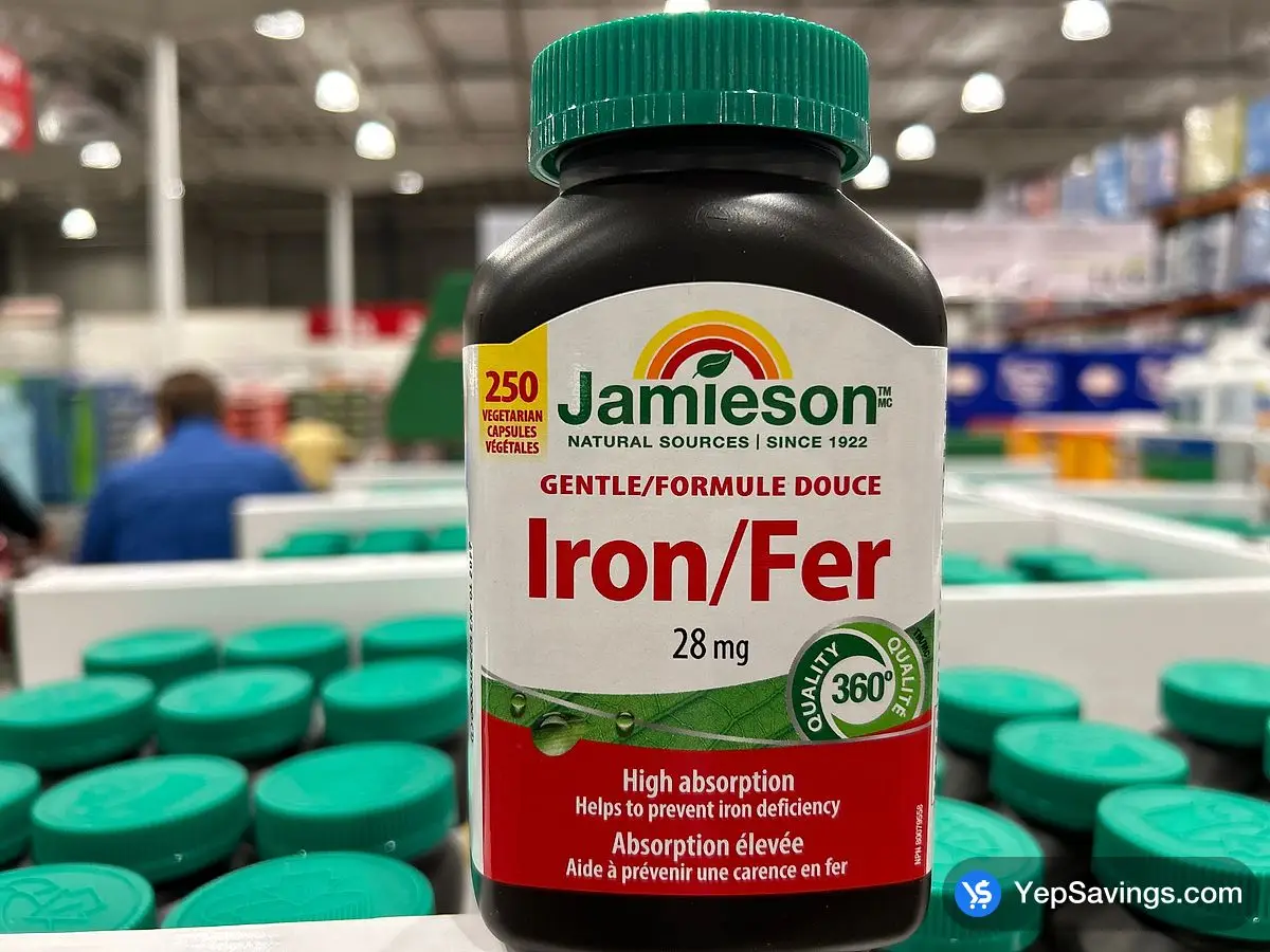 Costco JAMIESON GENTLE IRON 28 MG 250 CAPSULES - Canada (ITM 1455423)