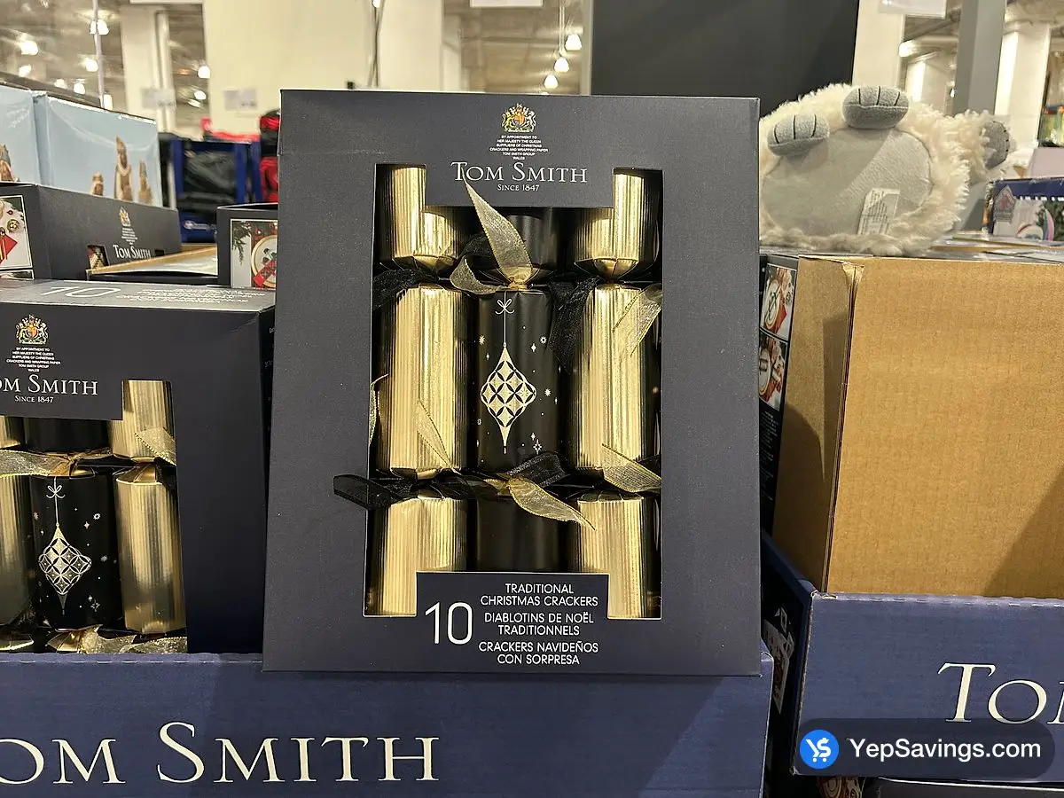Costco TOM SMITH 10 TRADITIONAL CHRISTMAS CRACKERS - Canada (ITM 1538965)