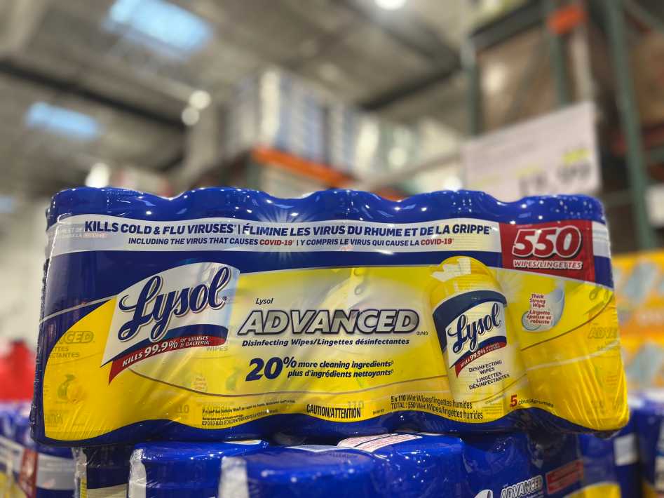 LYSOL DISINFECTING WIPES 5 PACKS OF 110 ITM 1708072 at Costco