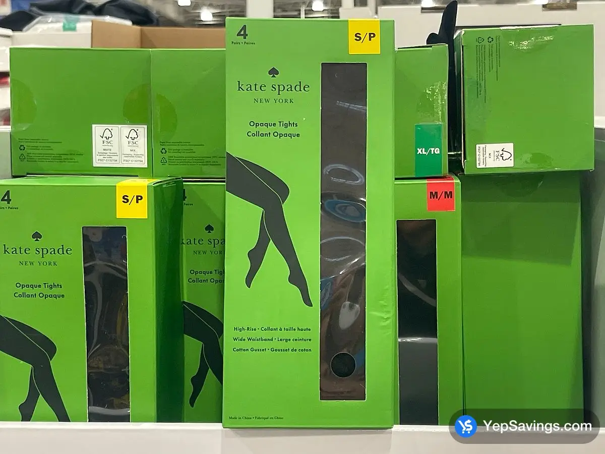 KATE SPADE TIGHTS 4PK LADIES SIZES S - XL ITM 2541038 at Costco