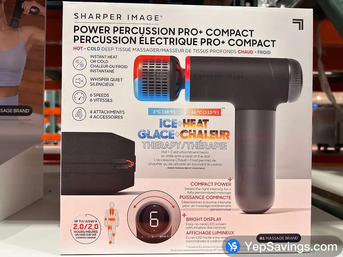 SHARPER IMAGE HOT & COLD PERCUSSION PRO MASSAGE DEVICE at Costco 3180 Laird  Rd Mississauga & Oakville