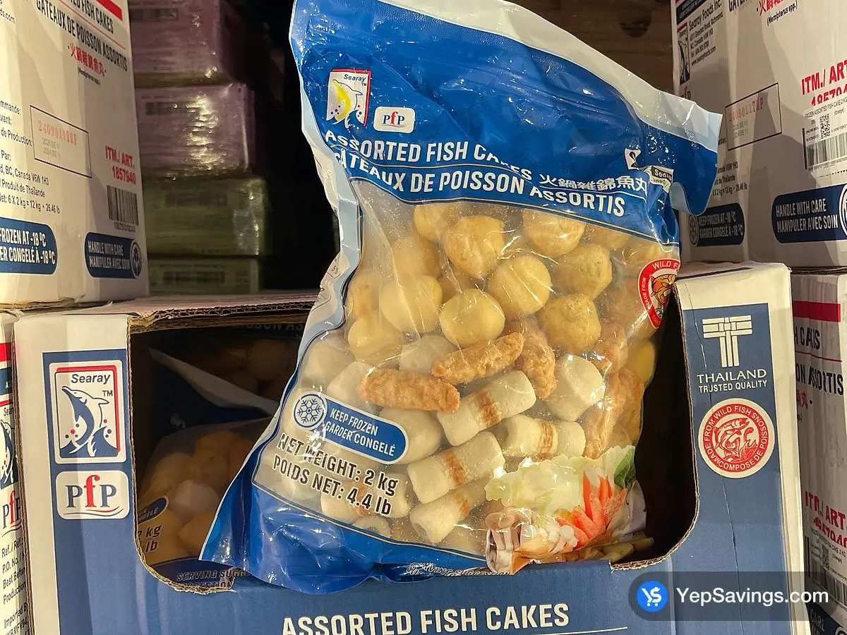 Costco SEARAY FOODS ASSORTED FISH CAKES 2 kg - Canada (ITM 1857940)