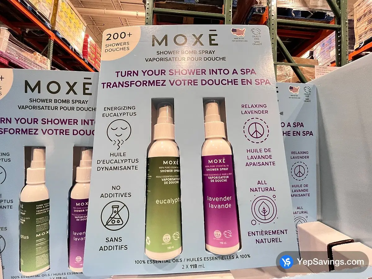 Costco MOXE EUCALYPTUS & LAVENDER SHOWER SPRAY - Canada (ITM 1879965)
