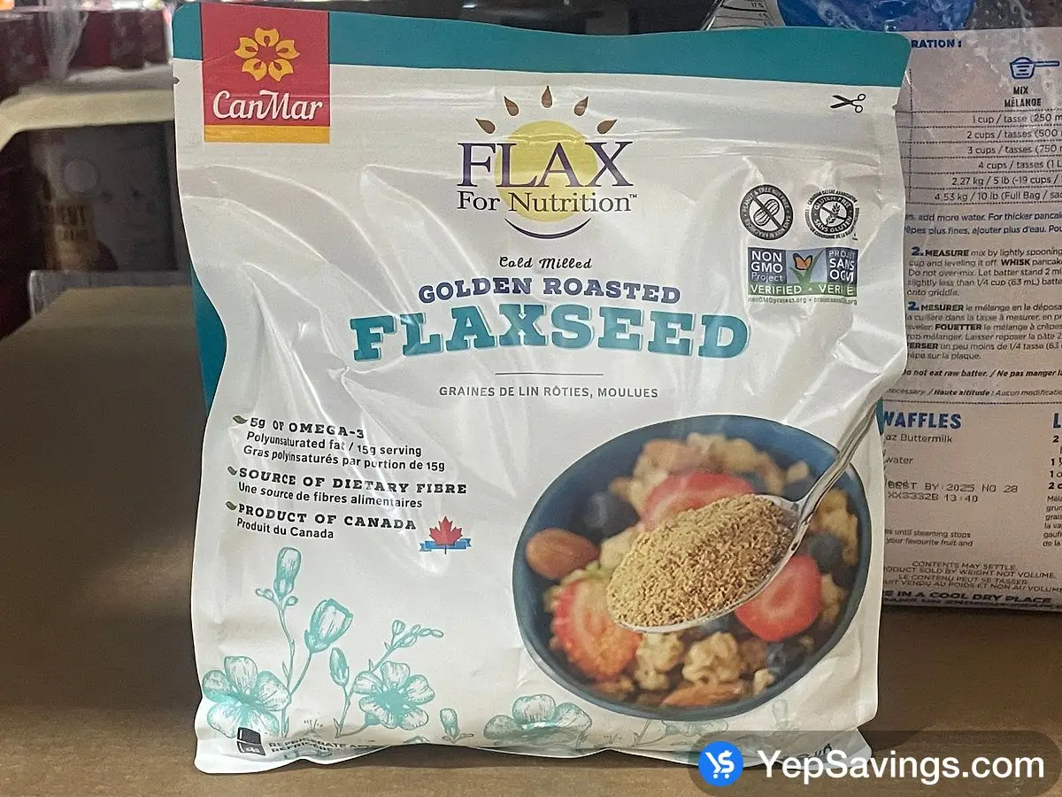 Costco FLAX FOR NUTRITION MILLED FLAX SEED 1.2 kg - Canada (ITM 680680)