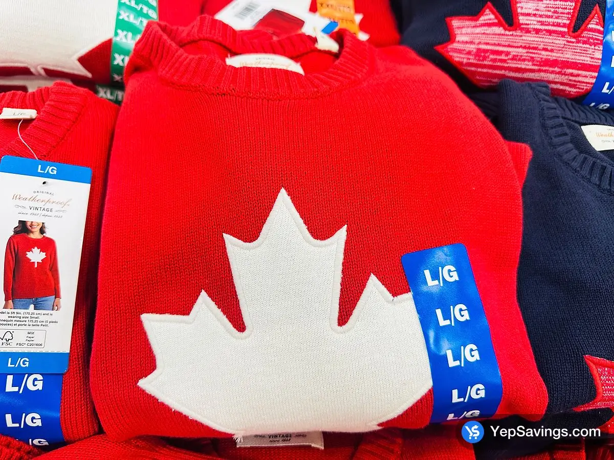 Costco WEATHERPROOF VINTAGE CANADA CREW SWEATER WOMENS SIZE XS - XXL - Canada (ITM 1888749)