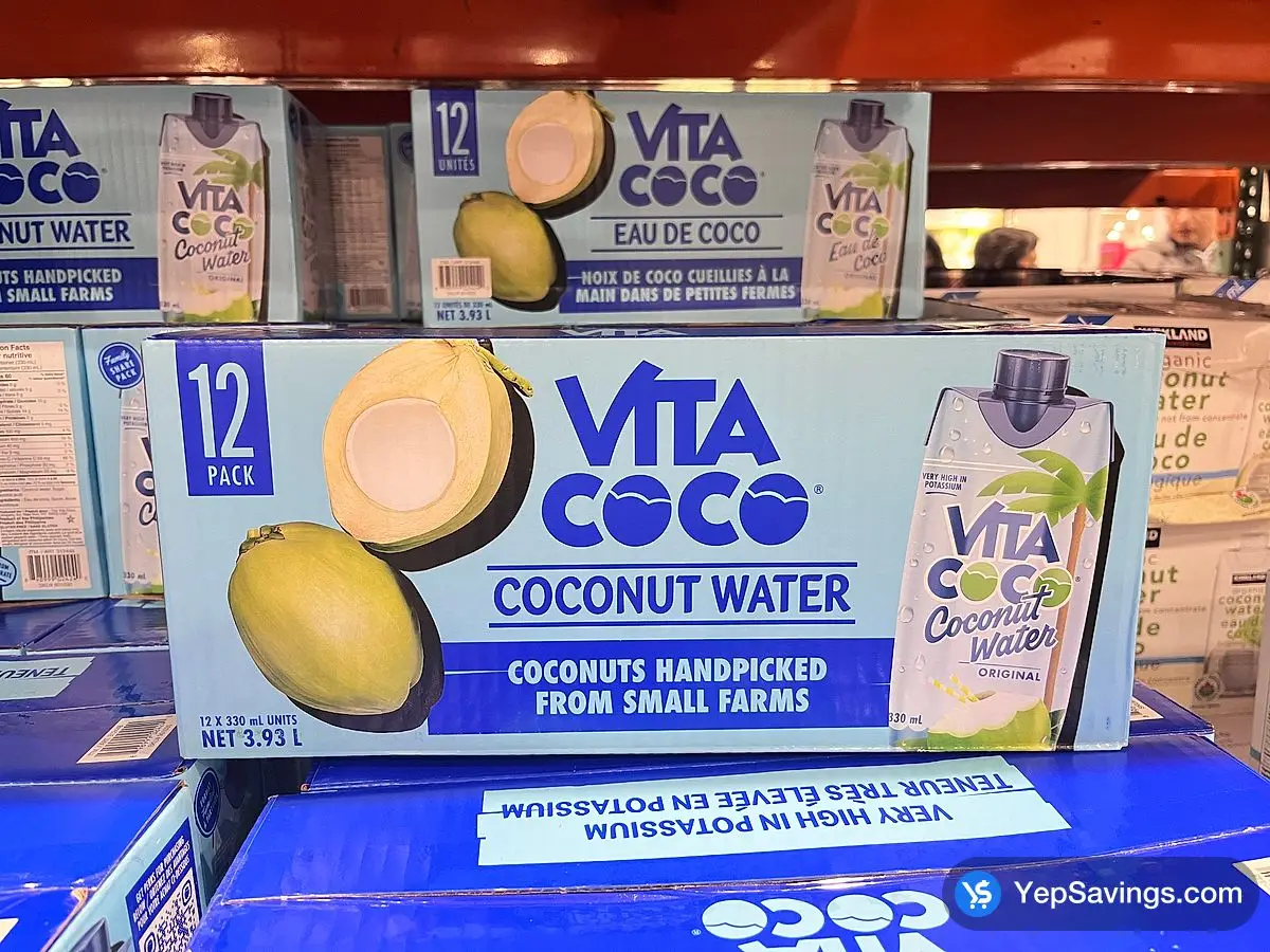Costco VITA COCO PURE COCONUT WATER 12 x 330 mL - Canada (ITM 312448)