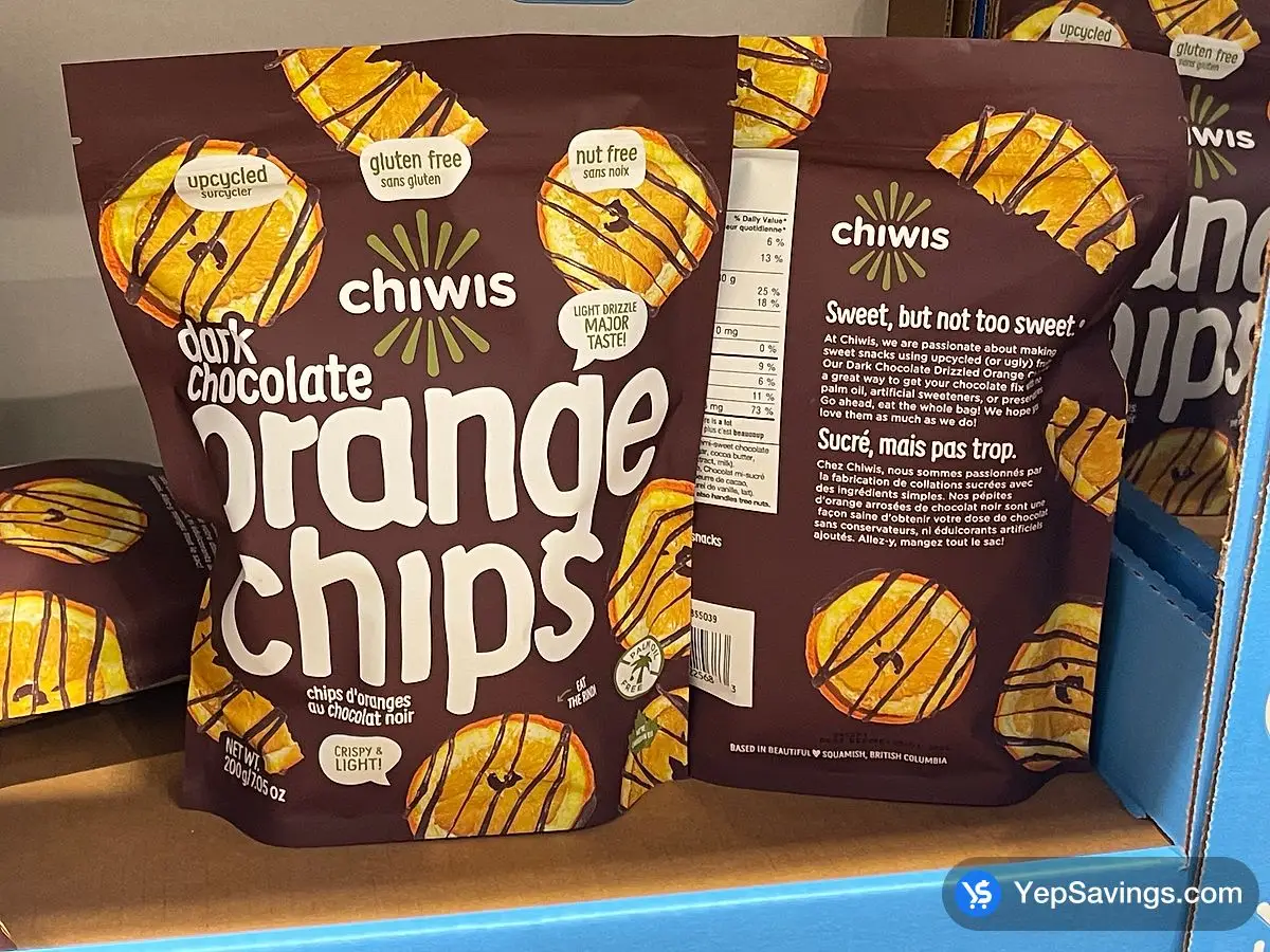 Costco CHIWIS DARK CHOC ORANGE CHIPS 200 g - Canada (ITM 1855039)