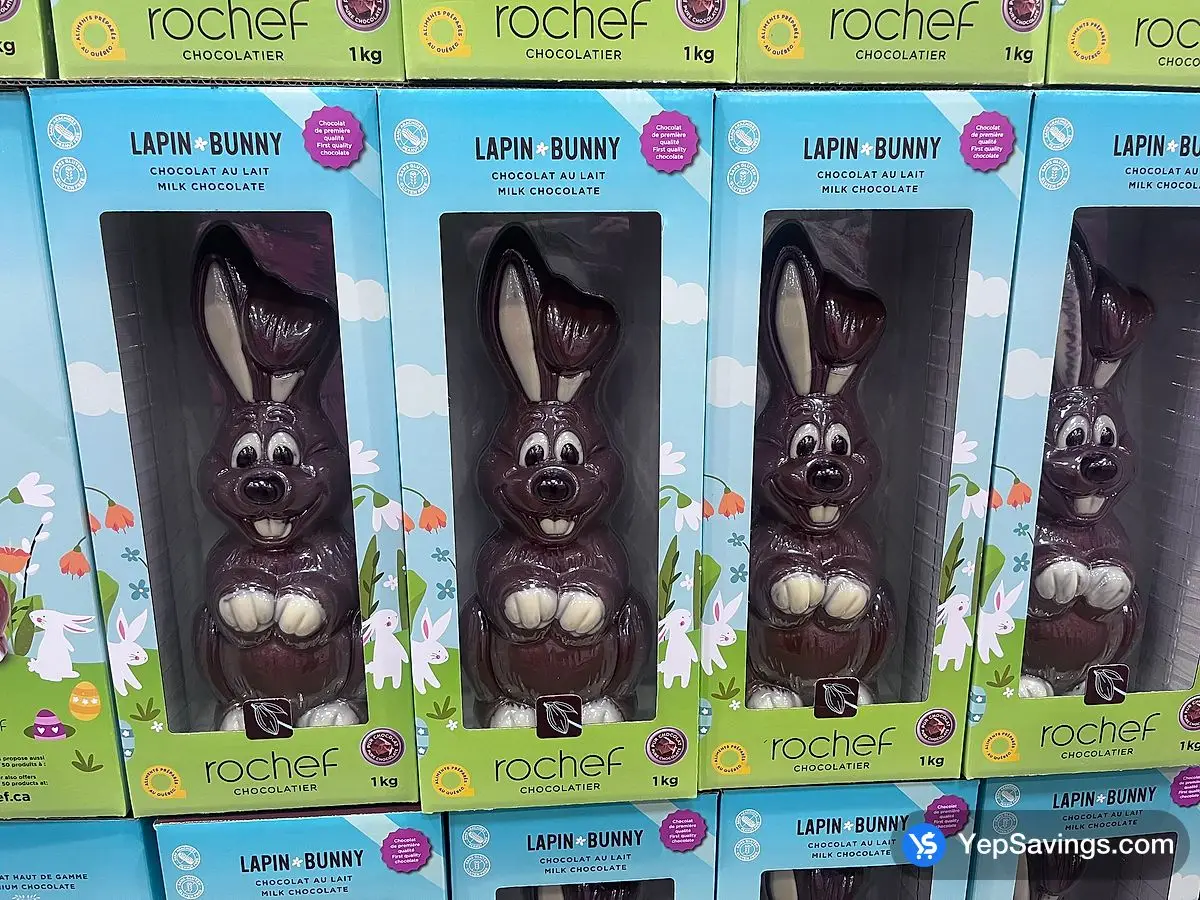 Costco ROCHEF CHOCOLATE BUNNY 1 kg - Canada (ITM 1854094)