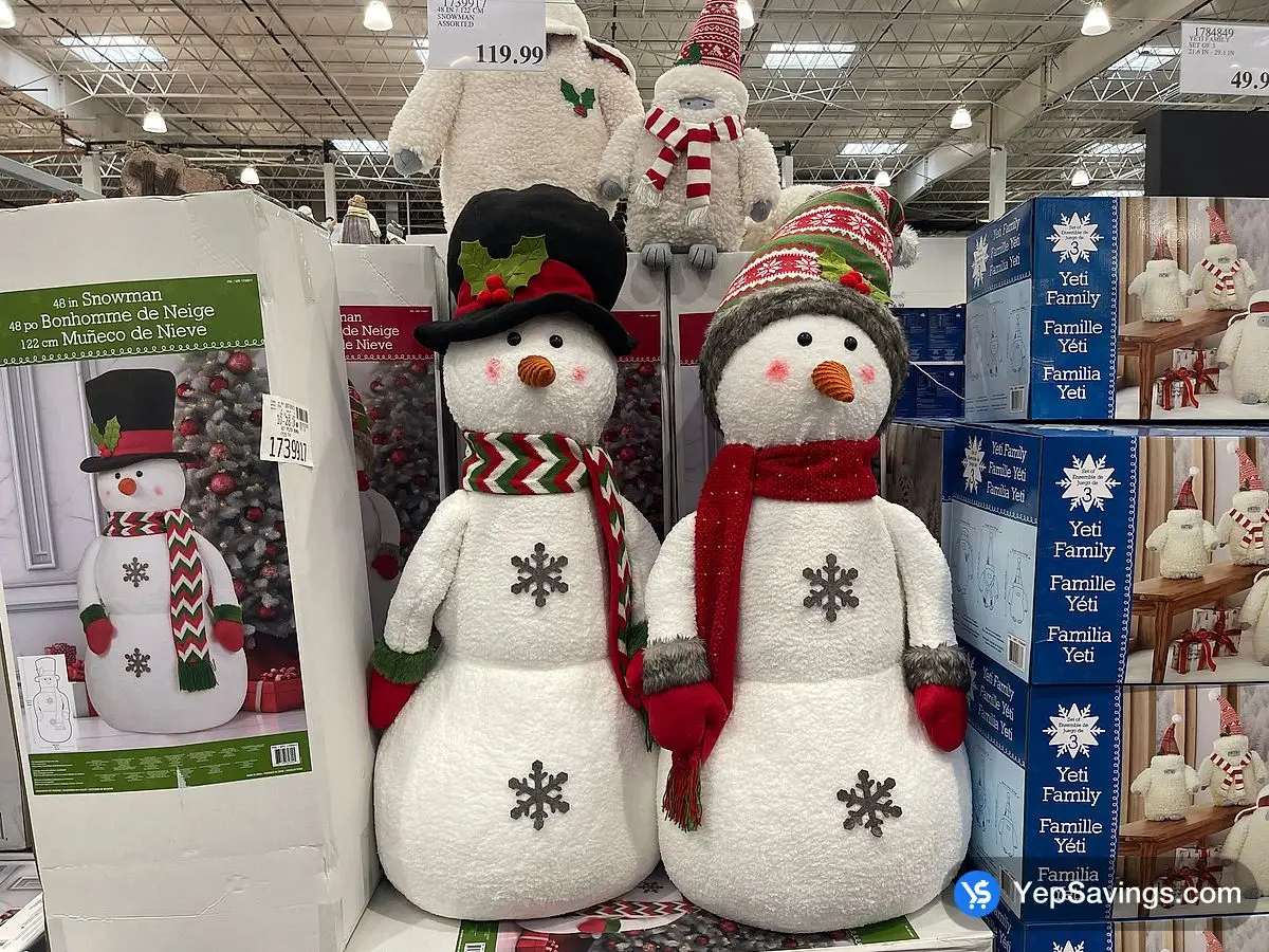 Costco 48 IN 122 CM SNOWMAN ASSORTED - Canada (ITM 1739917)