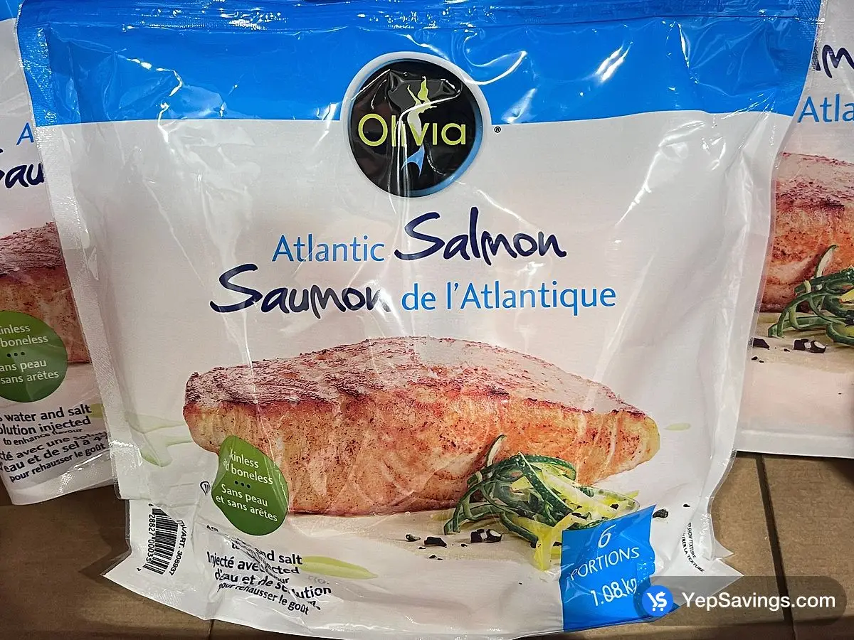 Costco OLIVIA ATLANTIC SALMON 1.08 kg - Canada (ITM 308937)