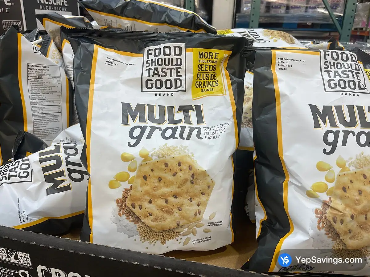 Costco FOOD SHOULD TASTE GOOD MULTIGRAIN CHIP 816 g - Canada (ITM 2152333)