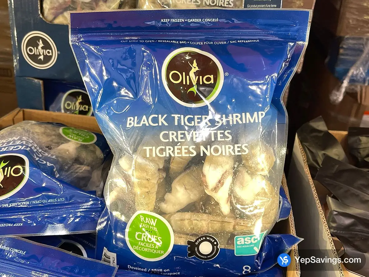 Costco OLIVIA BLACK TIGER 8/12 680 g - Canada (ITM 5508822)