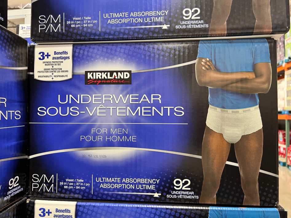Protective underwear for women, large, 88 piece pack- Kirkland Signature