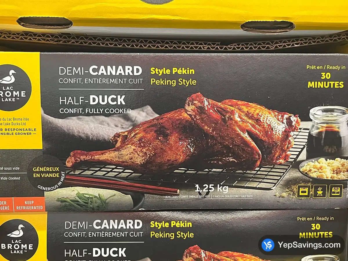 Costco CANARDS DU LAC BROME HALF DUCK PEKING STYLE 1.25 kg - Canada (ITM 1131302)