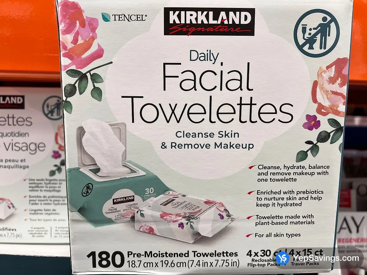 KIRKLAND SIGNATURE CLEANSING TOWELETTES PACK OF 180 ITM 1472215 at Costco