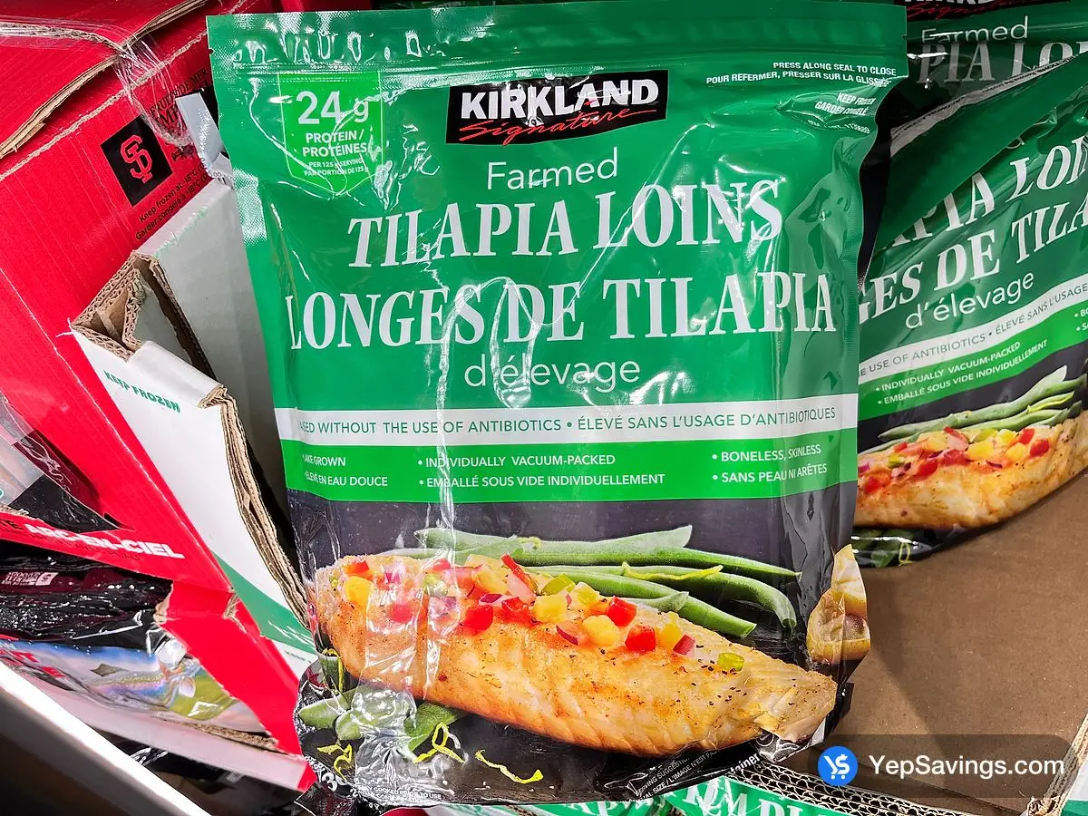 Costco KIRKLAND SIGNATURE TILAPIA LOINS 1.36 kg - Canada (ITM 1139689)