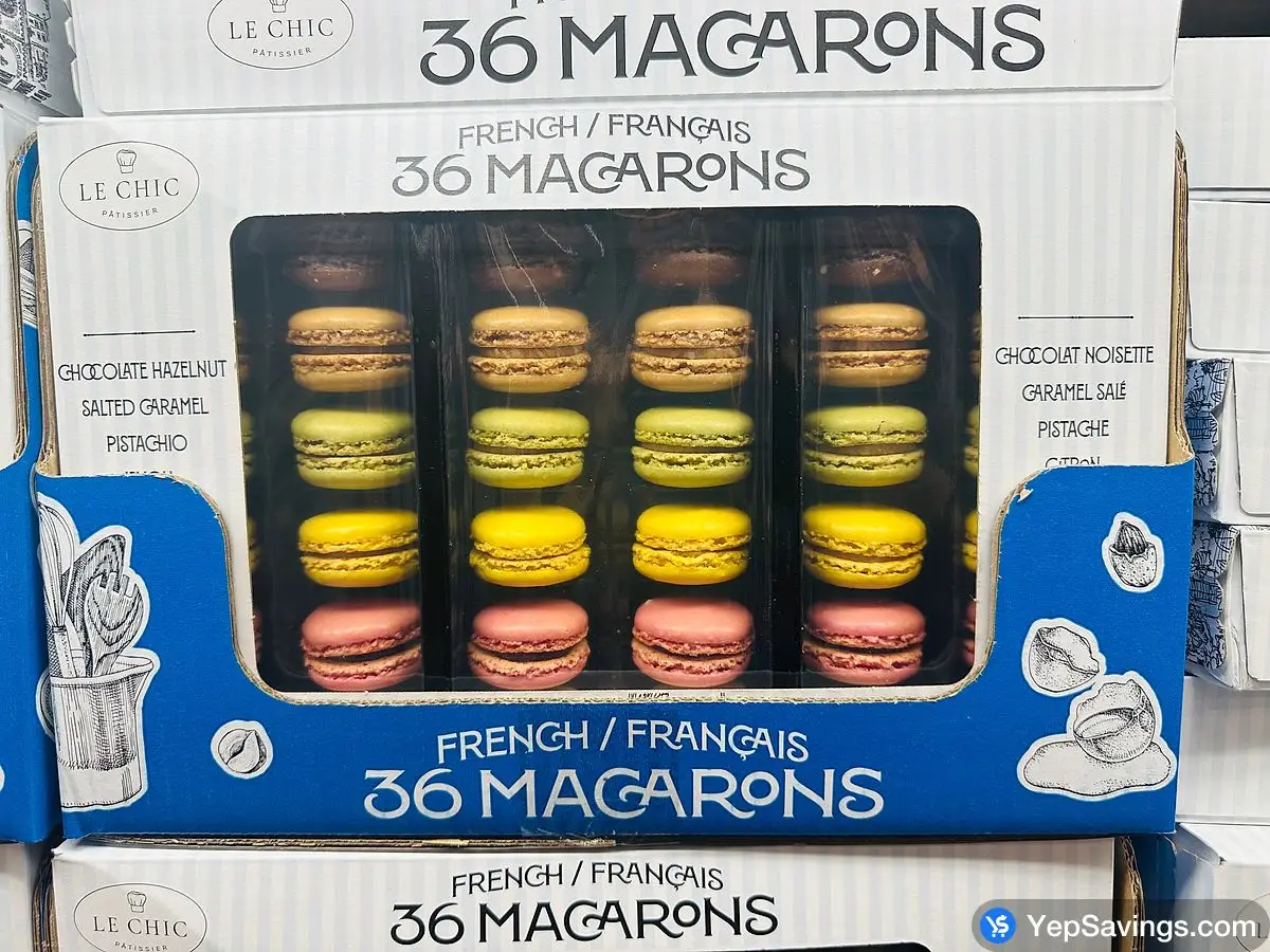 LE CHIC PATISSIER FRENCH MACARONS 36 count 460 g ITM 1774169 at Costco