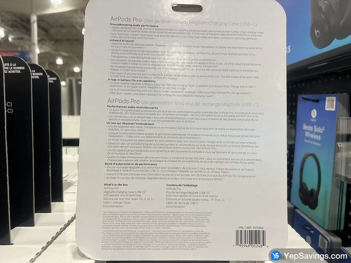 APPLE AIRPODS PRO 2ND GENERATION ( USB - C ) ITM 7472250 at Costco
