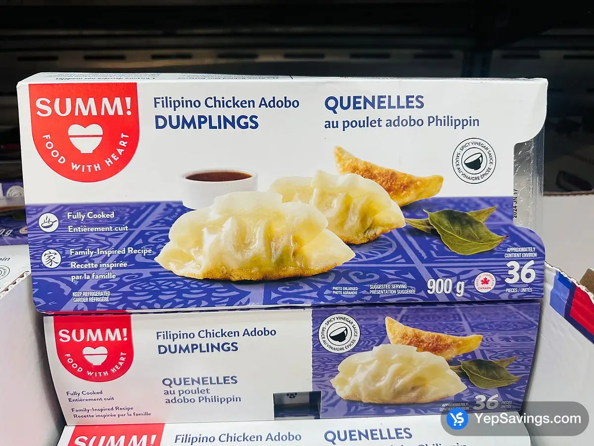 SUMM ! CHICKEN ADOBO DUMPLING 900 g ITM 1811181 at Costco