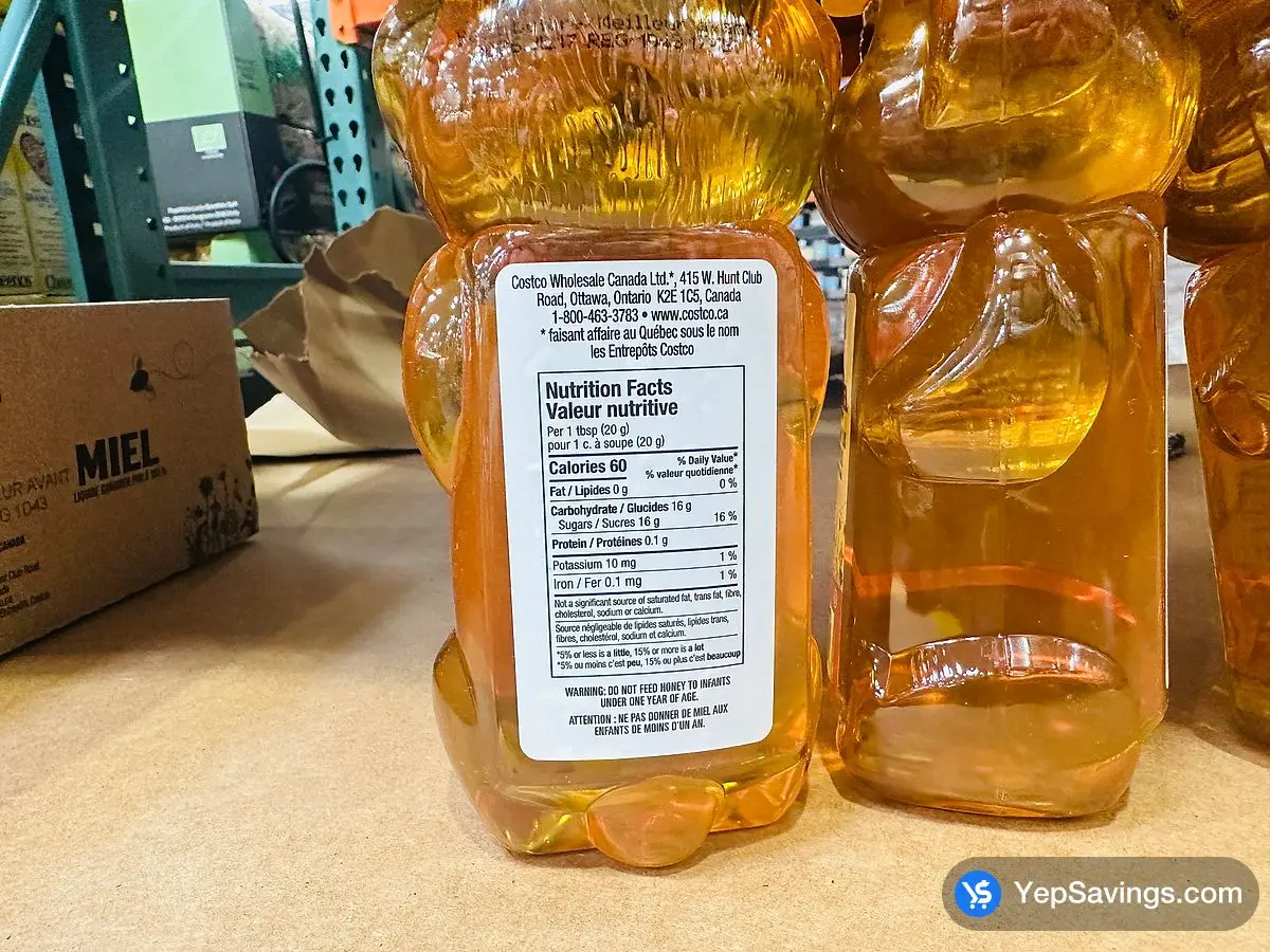 Costco KIRKLAND SIGNATURE LIQUID HONEY 3 x 750 g - Canada (ITM 1149163)
