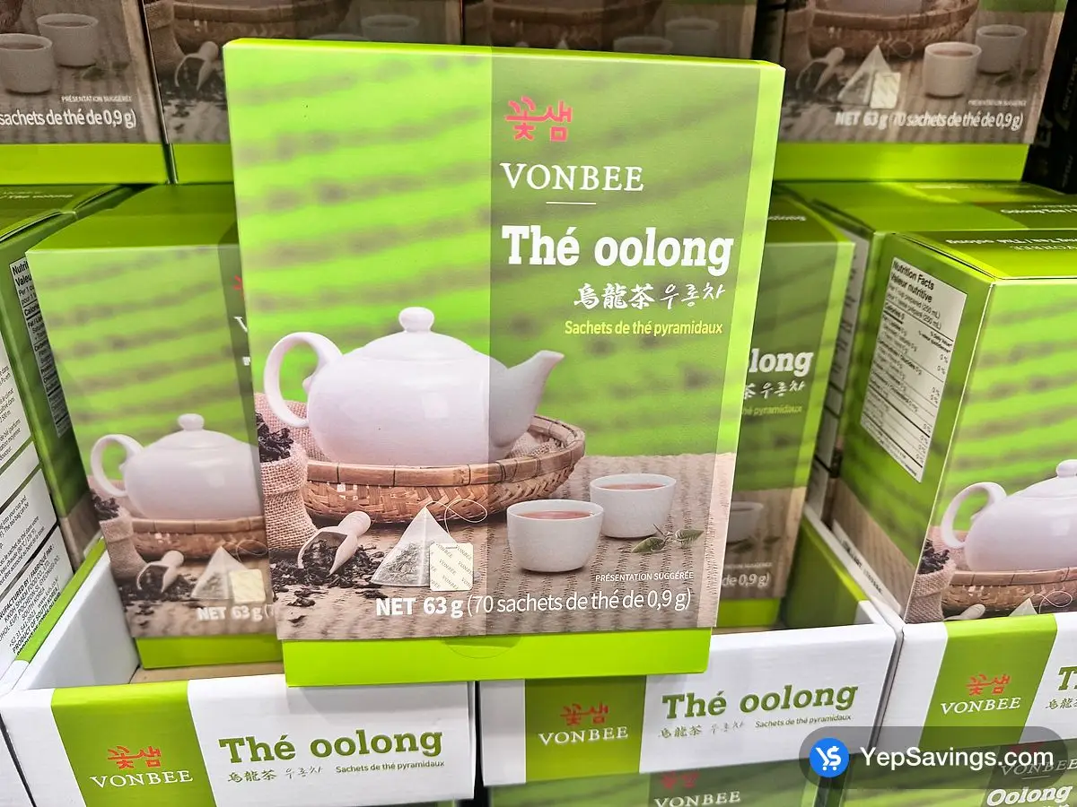 Costco VONBEE OOLONG TEA 70 ct - Canada (ITM 1707886)