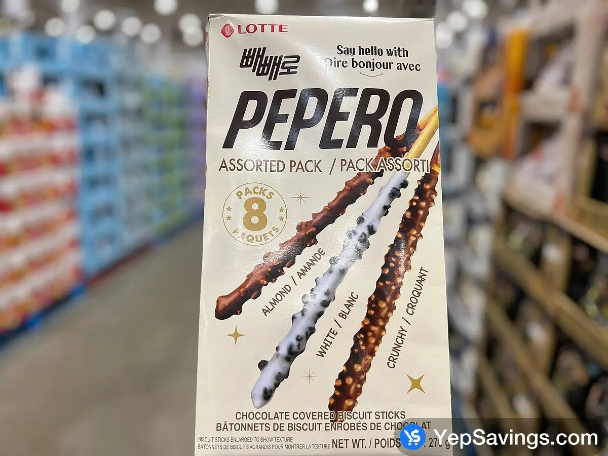 Costco LOTTE PEPERO ASSORTED PACK 270 g - Canada (ITM 1412335)