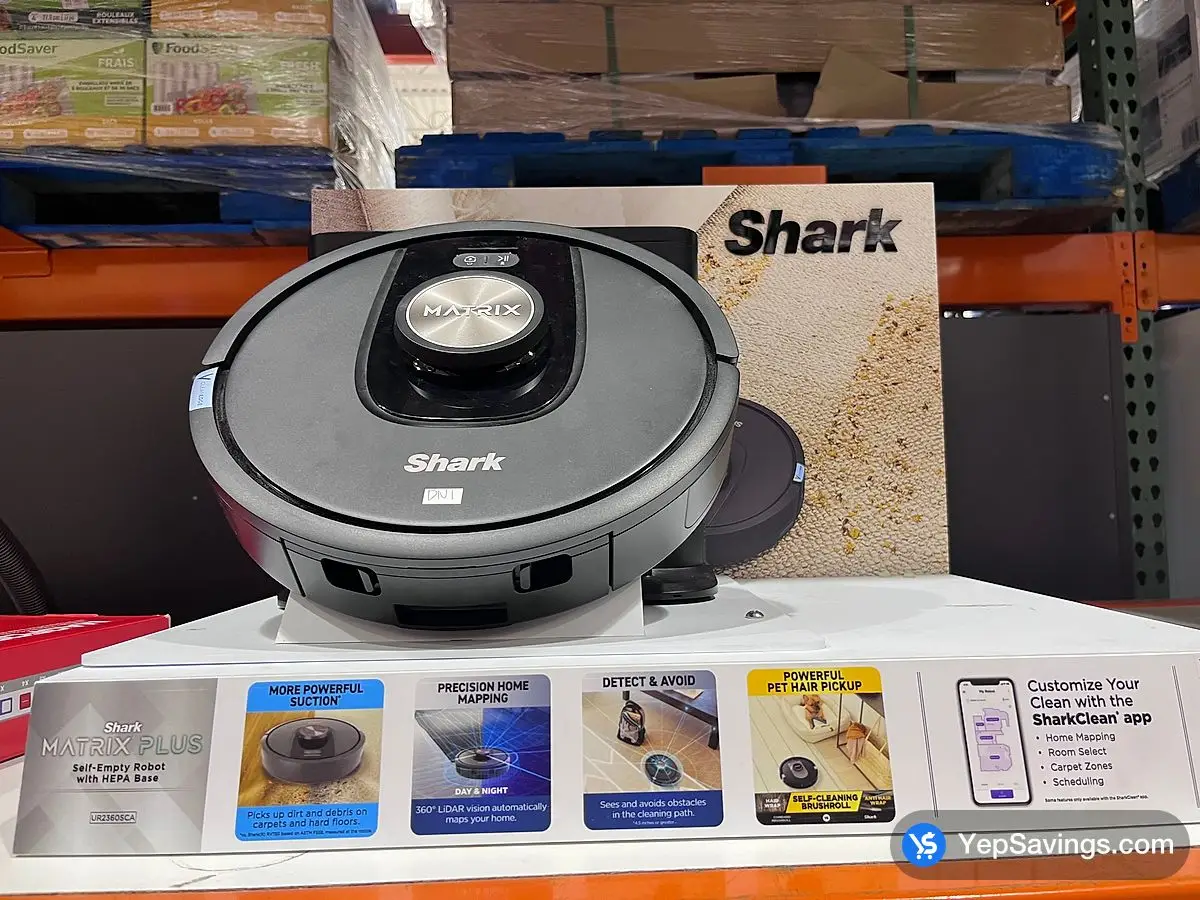 SHARK MATRIX PRO ROBOT VACUUM WITH AUTO - EMPTY BASE ITM 6412360 at Costco