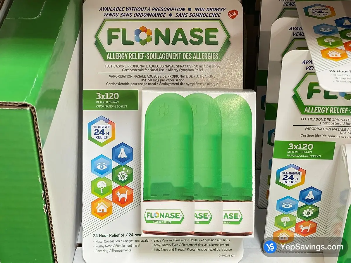 *FLONASE NASAL SPRAY 3 X 120 DOSE ITM 1494203 at Costco