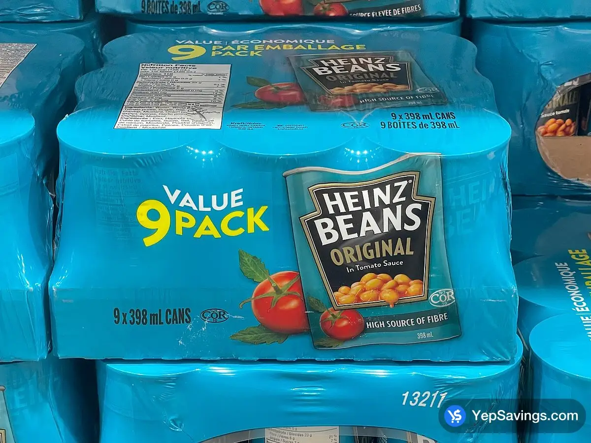 Costco HEINZ ORIGINAL BAKED BEANS 9 x 398 mL - Canada (ITM 1802751)