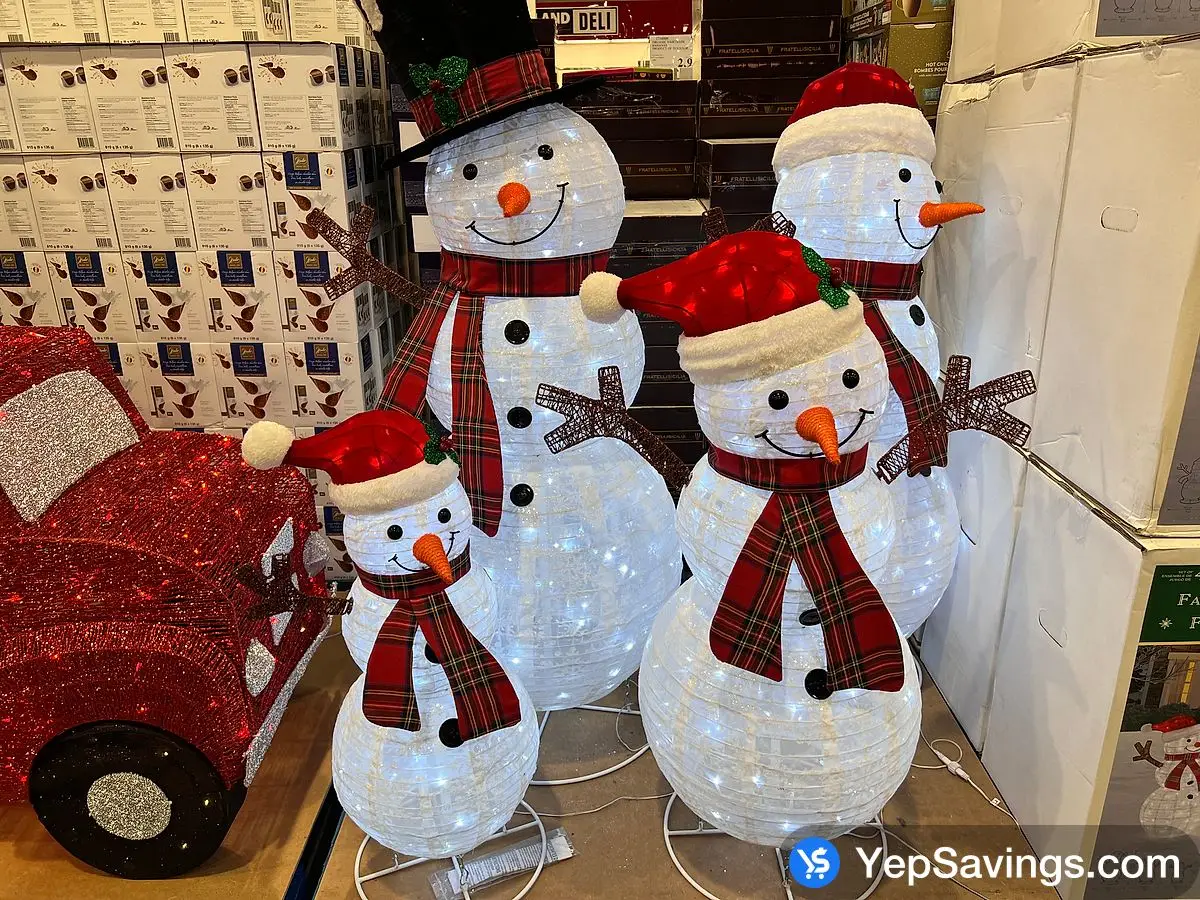 Costco SNOWMAN FAMILY WITH LED LIGHTS SET OF 4 - Canada (ITM 1601303)