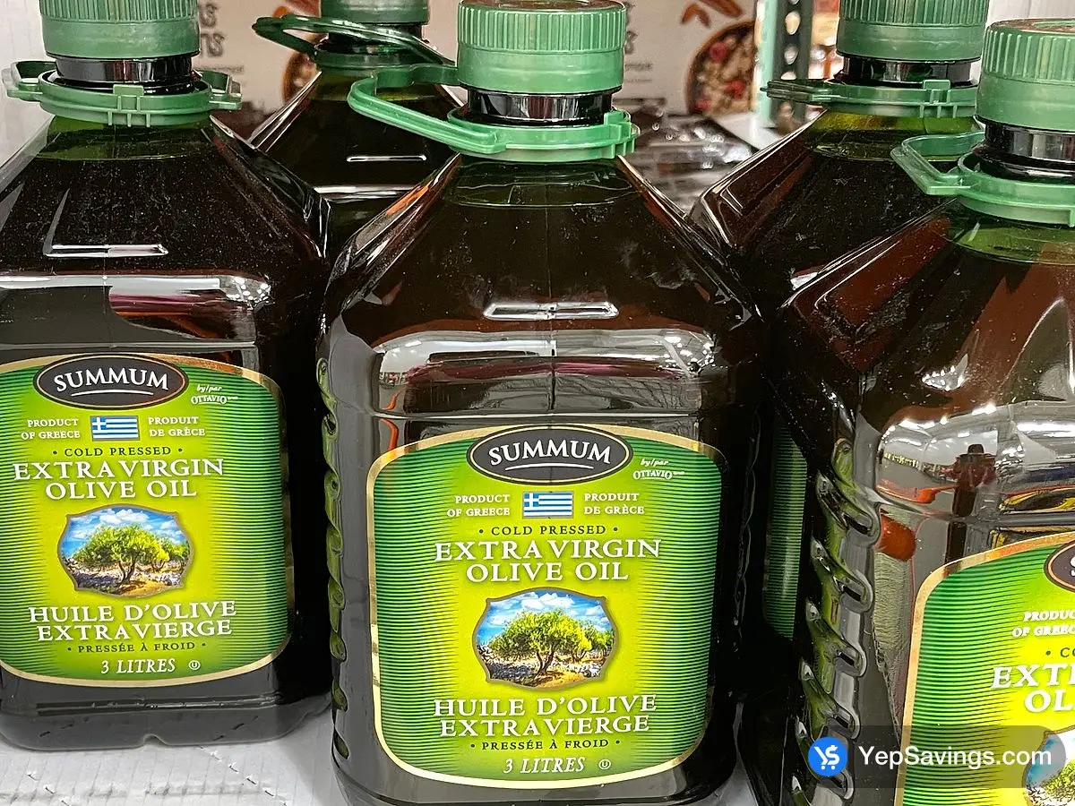 Costco SUMMUM EXTRA VIRGIN OLIVE OIL 3 L - Canada (ITM 1231460)