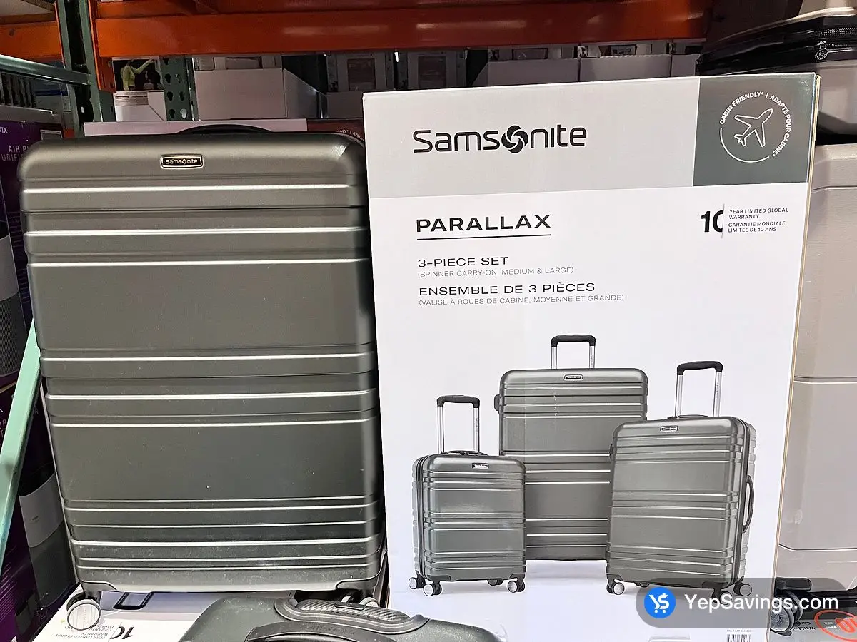 Costco SAMSONITE PARALLAX LUGGAGE 3 PIECE - Canada (ITM 1345335)