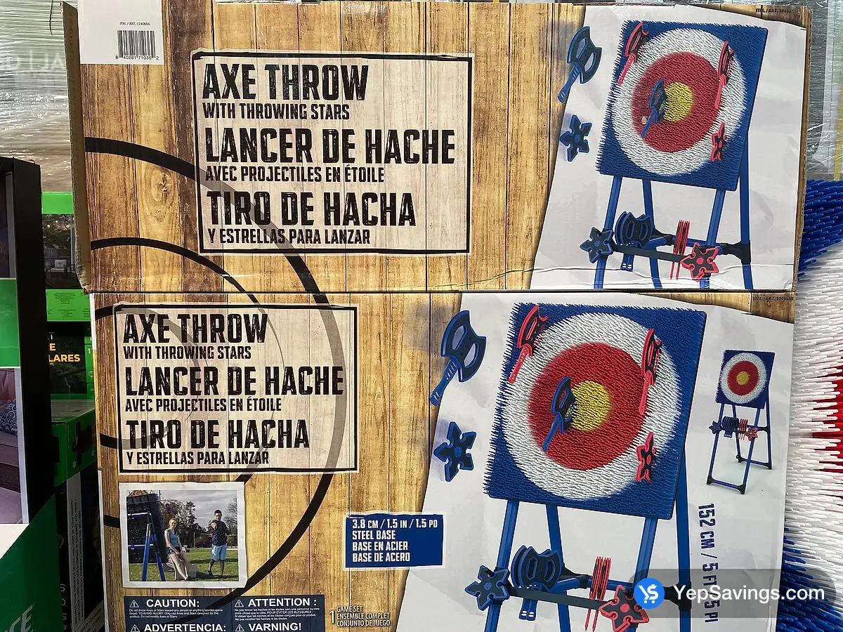 Costco EASTPOINT AXE THROW SET 24 " x 24 " - Canada (ITM 1740655)